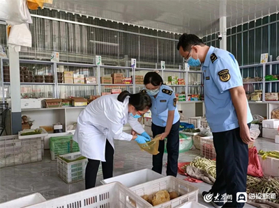 "守查保"专项行动丨沂源县市场监管局开展食品快检结果比对工作